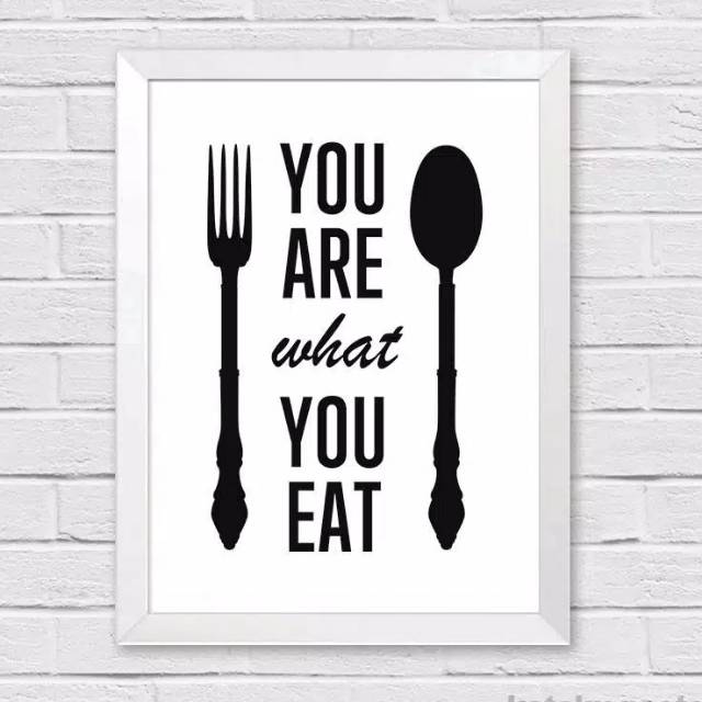 

Poster A4. YOU ARE WHAT YOU EAT