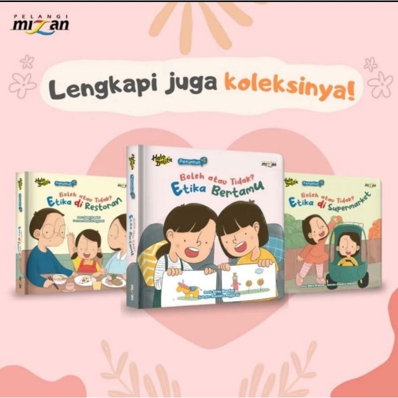[Boardbook] Halo Balita Penuntun - Boleh atau Tidak - Etika Bertamu