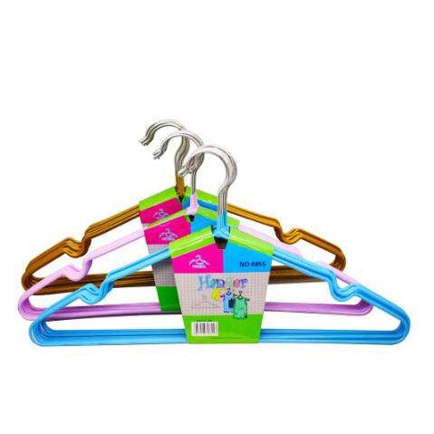 Hanger anti Selip Stainless Steel - 10 pcs Random Warna