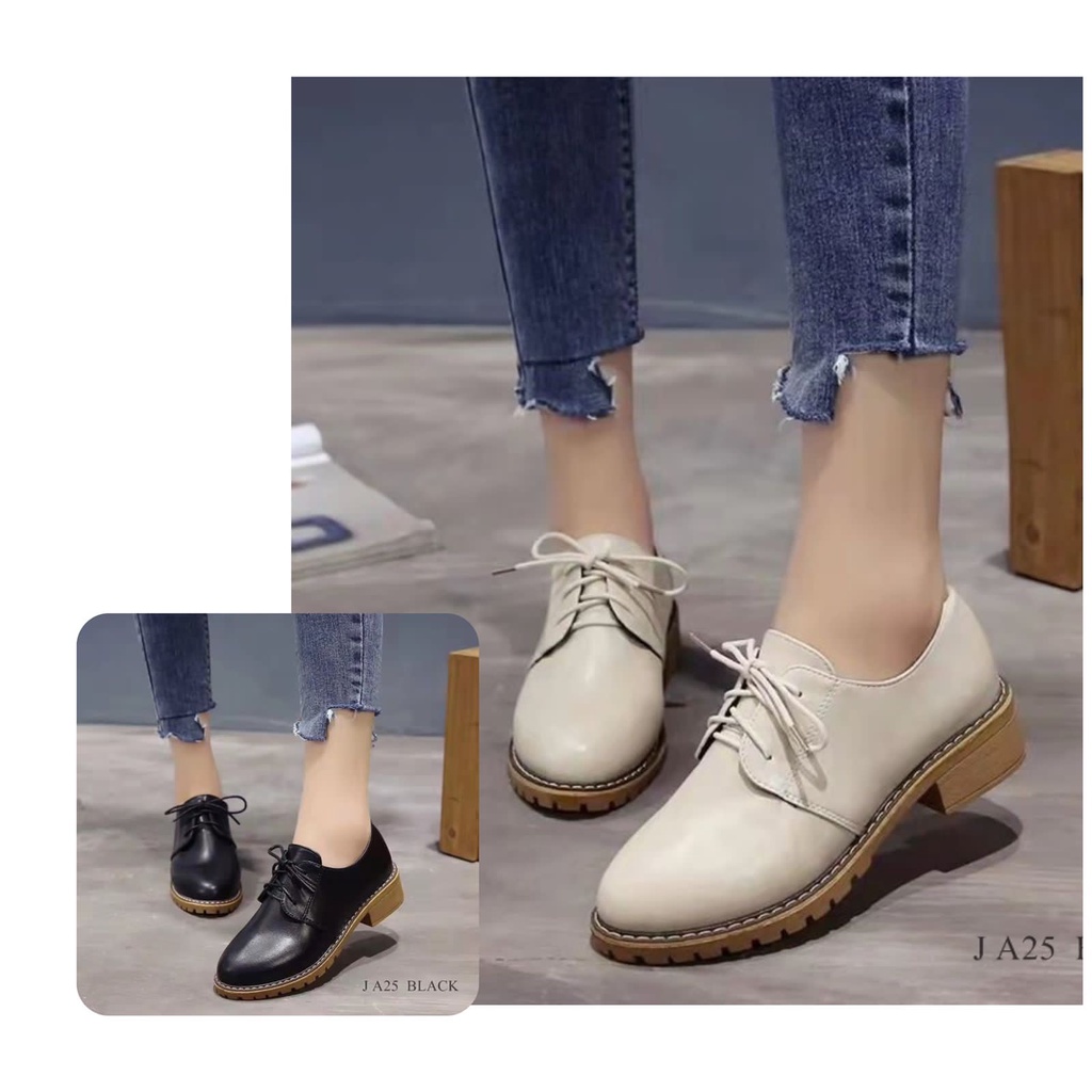 SEPATU WANITA FLAT OXFORD FASHION SALALI A25