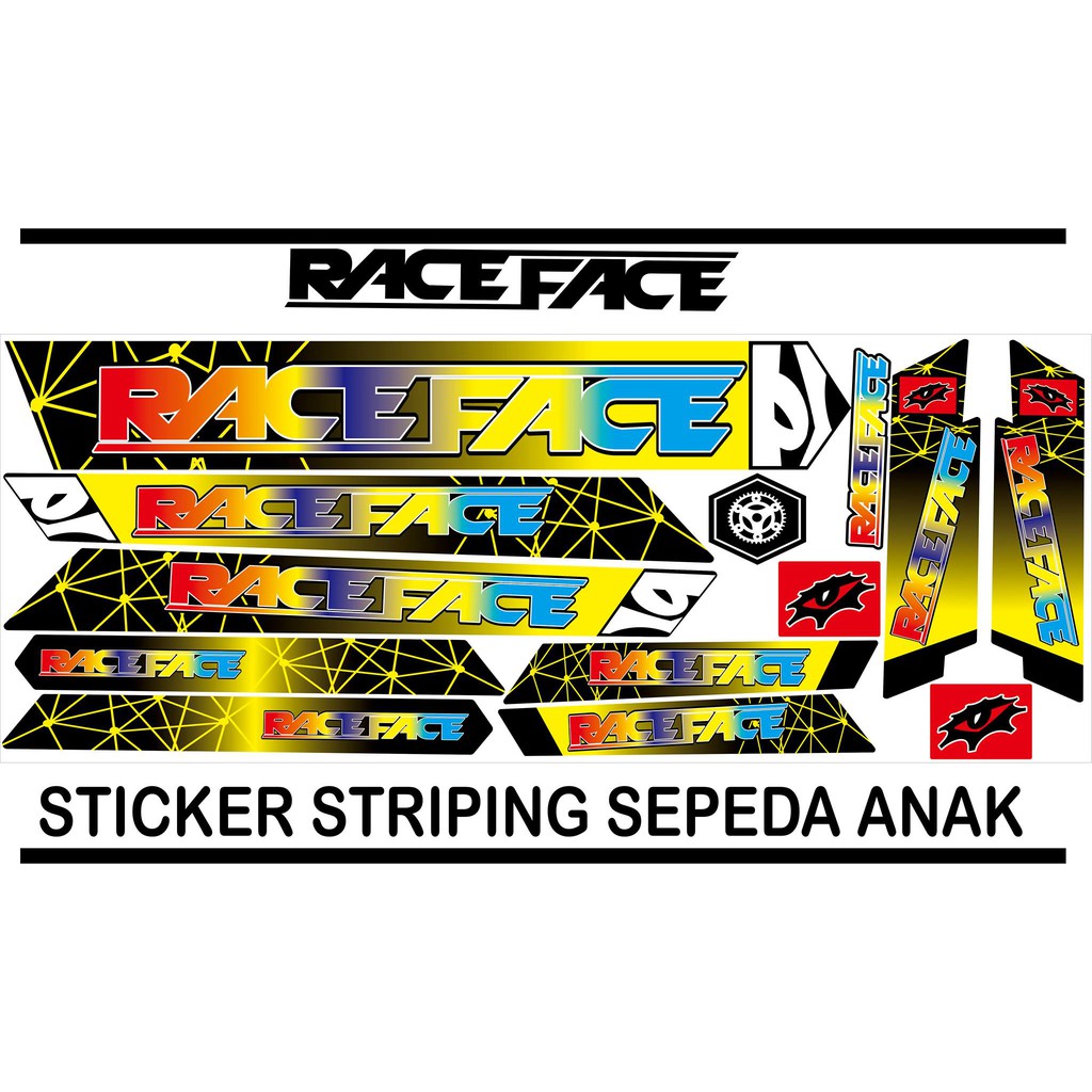 STICKER VARIASI UNTUK SEPEDA LIPAT STICKER