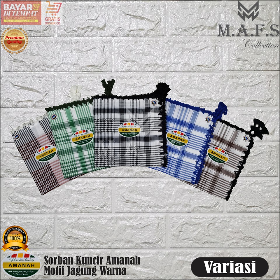 SORBAN MURAH SORBAN KUNCIR AMANAH WARNA