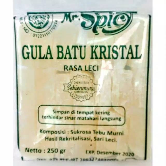 

Gula batu leci 250 gr