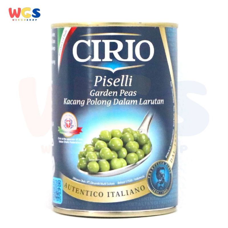 

Cirio Piselli Garden Peas 410gr