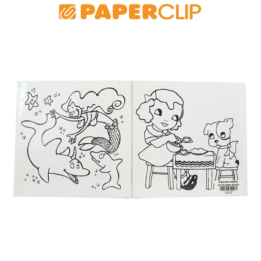 

CANVAS PRIMA OUTLINE 20 X 20 CM VALUE PACK (4 PCS)