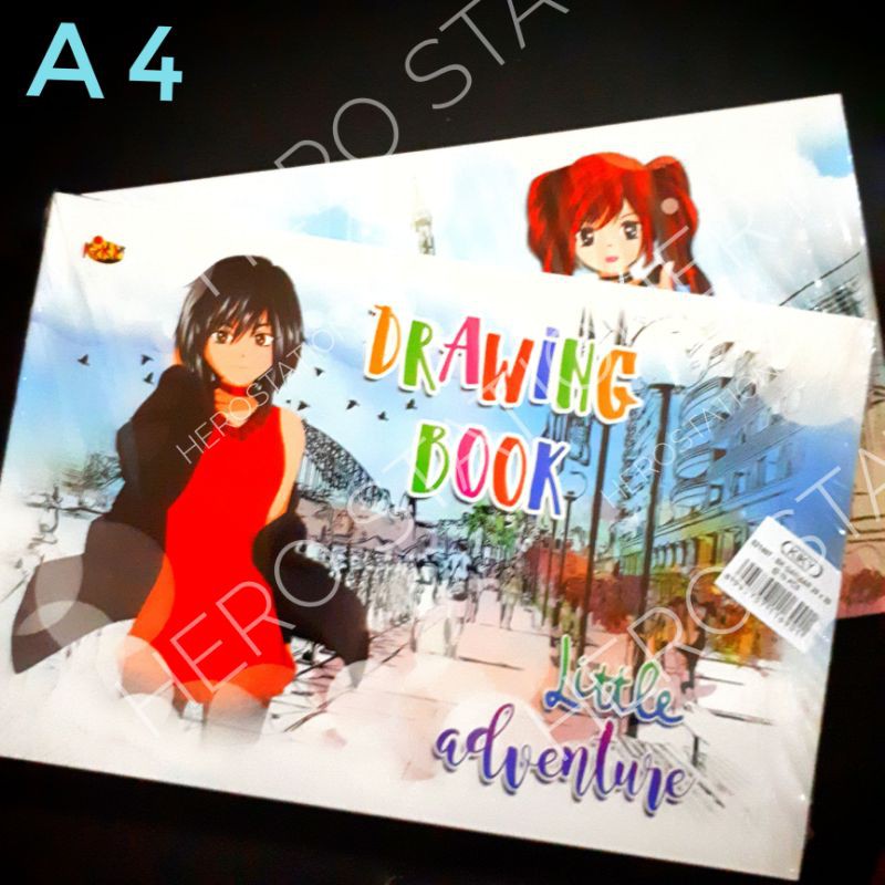 

Drawing book buku gambar A4 kiky premium kertas tebal 8 lembar