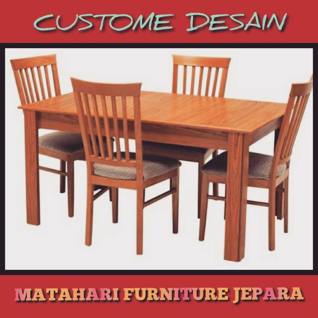 Kursi makan sofa kayu jati jepara
