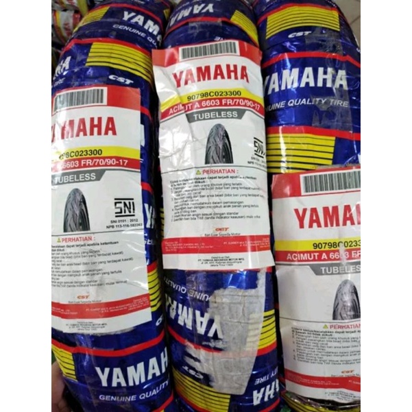 Ban luar tubeless yamaha bebek depan 70 90 17 original yamaha