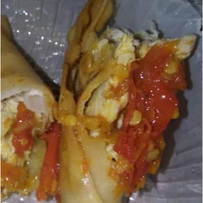 

pangsit ayam+sambal