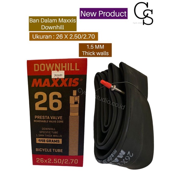 Ban Dalam Sepeda MTB Maxxis Downhill 26 x 2.50/2.70 2.50 2.70 Presta 1.5 15mm Thick Walls