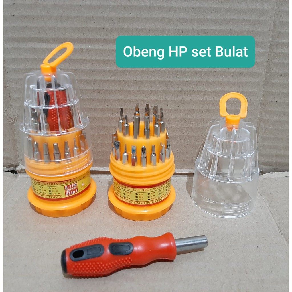 Obeng hp set bulat / Obeng set 3 IN 1 SCREWDRIVER HANDPHONE ELEKTRONIK