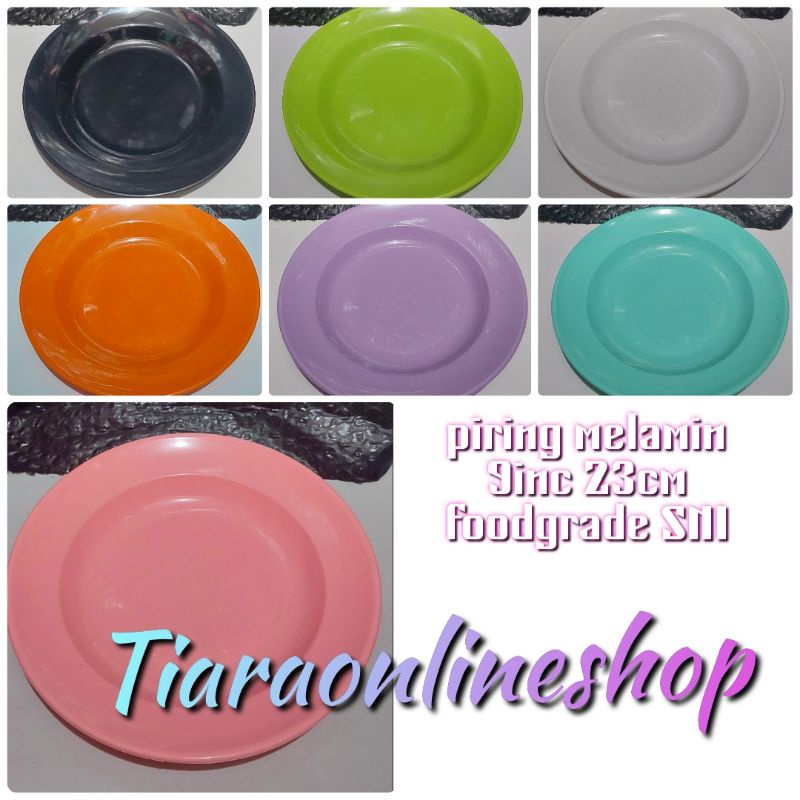 piring makan melamin 9&quot; dinnerware foodgrade SNI tebal dan kuat