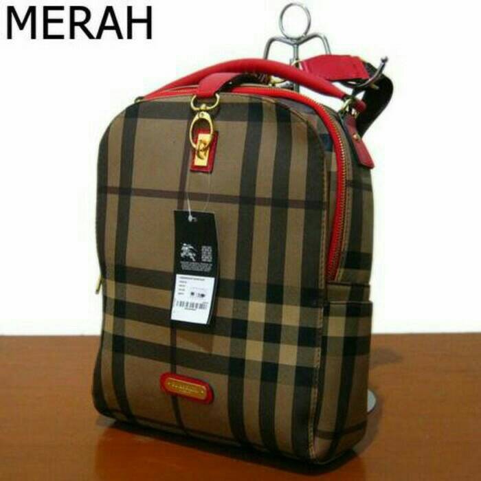 JU #RANSEL BURBERRY SEMI PREMIUM TAS IMPORT