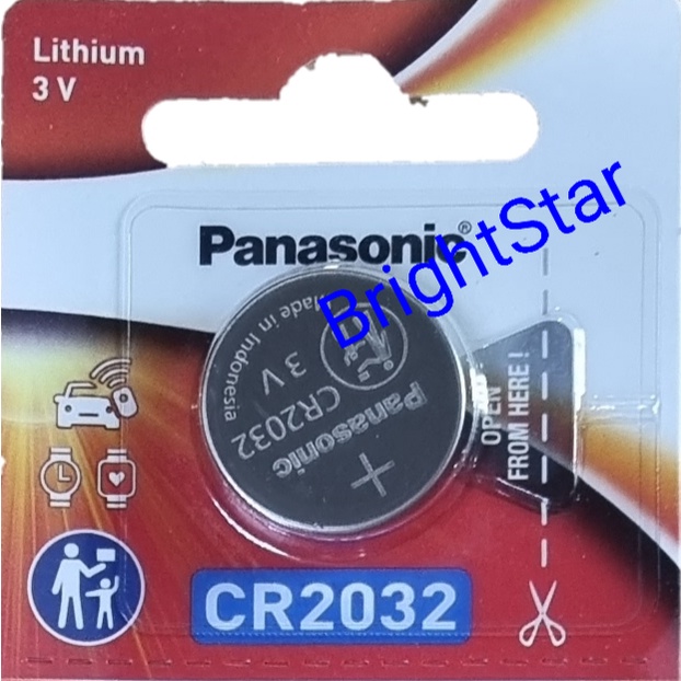 Baterai Kancing Panasonic CR2032 (@1PC)