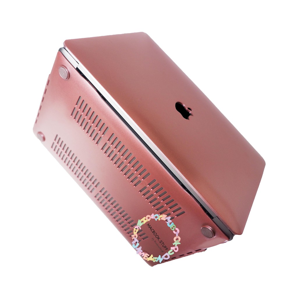 MACBOOK Case METALIC ROSEGOLD NEW AIR PRO RETINA 11 12 13 14 15 16 INCH NON /  WITH CD ROOM / TOUCHBAR / TOUCH ID / M1 2020 2021 2022