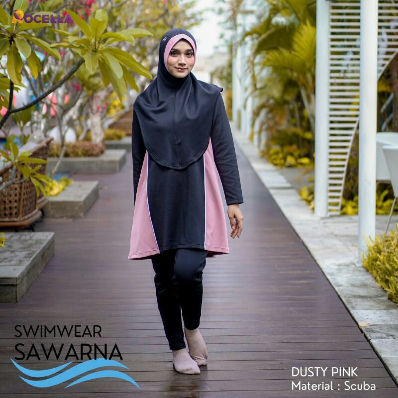 Rocella Swimwear Sawarna Baju Renang Dewasa Baju Renang Syari Pakaian Renang Muslimah Pakaian Renang