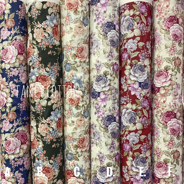 Kain Katun Jepang Motif Bunga Besar F0919 Tokai Senko Shopee Indonesia