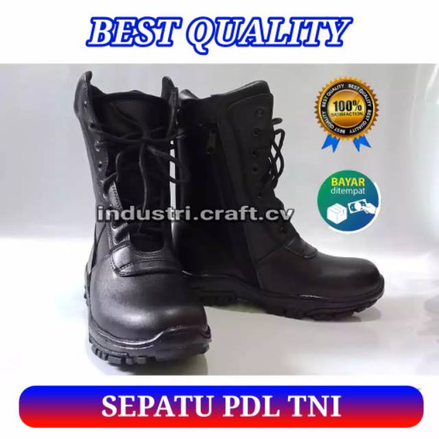 SEPATU PDL TNI POLRI SATPAM SECURITY BANSER MURAH BERKUALITAS SEPATU PDL LAPANGAN - LA01