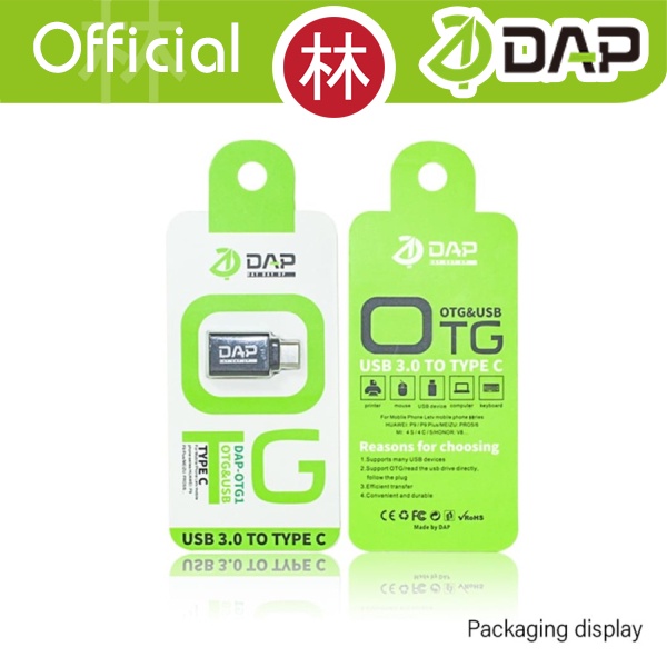 DAP OTG1-C Adapter Converter OTG USB 3.0 to Type-C 2.4A Original OTG1