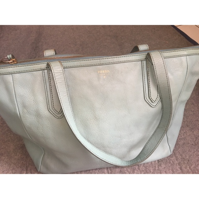 Fossil Bag Shopper Seaglass Preloved