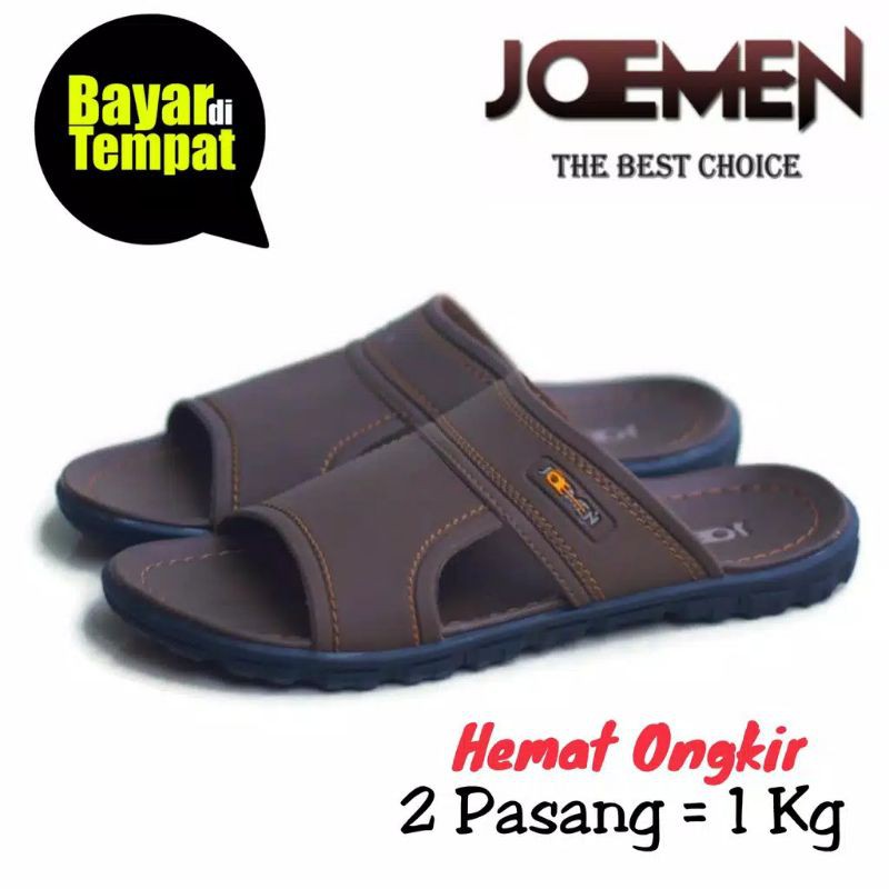 Sandal Kulit Pria Original Joemen Trendi Fashion (Bayar Ditempat)