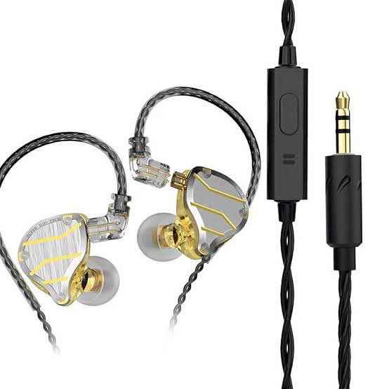 QKZ ZXN IEM Earphone HiRes- with Mic - Dynamic Driver - Garansi Resmi 1 Tahun