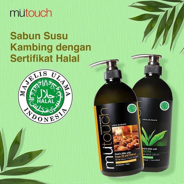 ★ BB ★ Mutouch Goat’s Milk Shower Cream 1000ml - 800ml Refill - Mu Touch