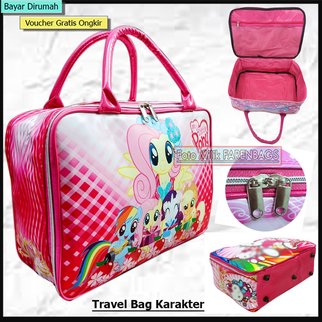 TRAVEL BAG KOPER SPON TAS JINJING KUDA PONY