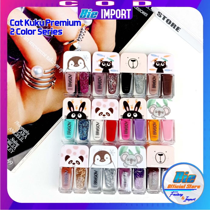 Kutek Kuku 2 in 1 Color Premium impor Best Seller