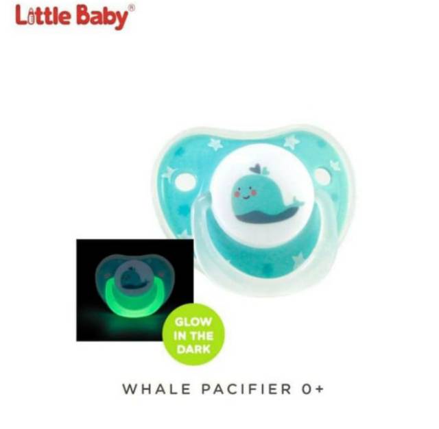 LITTLE BABY Orthodontic  Pacifier 0m+  Glow In The Dark Empeng Bayi