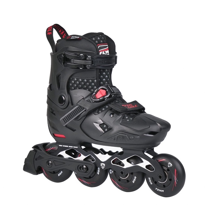 Sepatu Roda Anak Inline Skate Pemula Flying Eagle S7 - Black