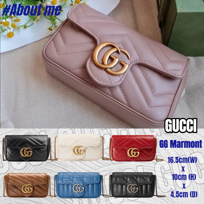 GUCCI GG Marmont series super mini handbag/chain/shoulder bag/classic/shoulder bag