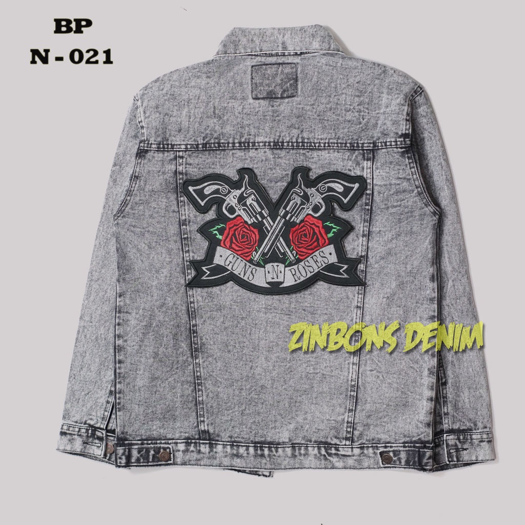 ZINBONS BACKPATCH NIRVANA MOTORHEAD BMTH BACK PATCH GNR SLIPKNOT METALLICA EMBLEM BORDIR BESAR