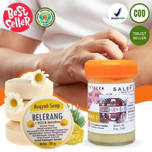 Paket Salep Dan Sabun Gatal Salep Gatal Zwafel 24+Sabun Belerang Salep Gatal Zwafel 24 Original Dan 