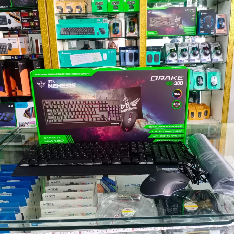 Keyboard + Mouse + Mousepad Gaming NYK KC-300