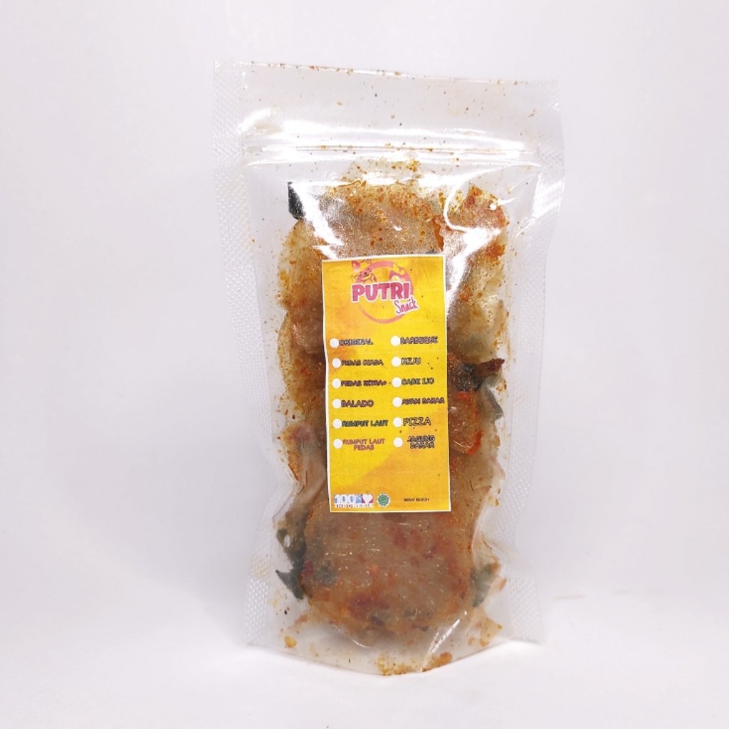 Keripik Kaca Bulat / Beledag / Kripca Bulat 30gr Standing Pouch Extra Daun Jeruk