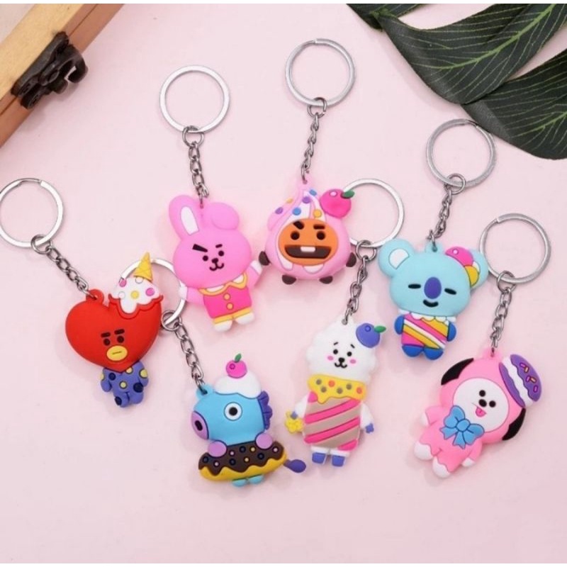 gantungan lucu korea - gantungan bts bt21 - pernak pernik bts lucu