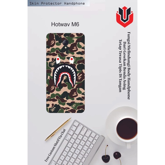 Isi 2pcs Garskin Hp Hotwav M6 Motif TH - Free Custom Motif via Chat
