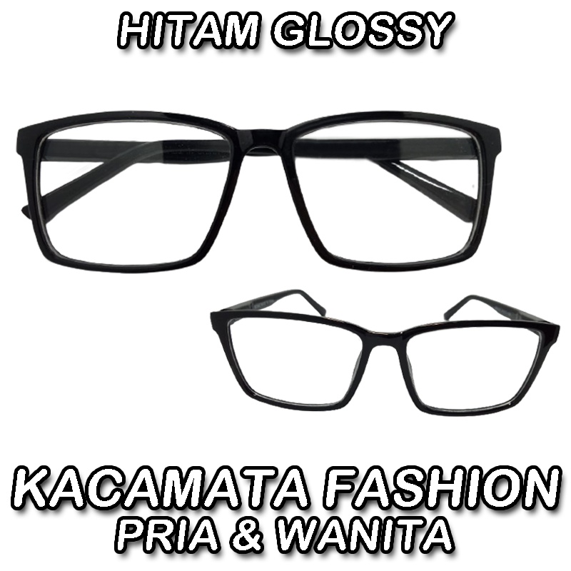 Promo Termurah Kacamata Fashion Transparan Pria Wanita Petak Unisex Sunglasses Lensa Transparan Import Kacamata Gaya Cewek Cowok Kacamata Normal Kacamata Dewasa