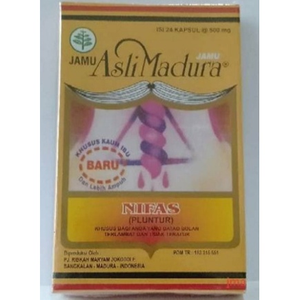 Jamu Nifas / Pluntur (Telat Datang Bulan) Madura Kapsul