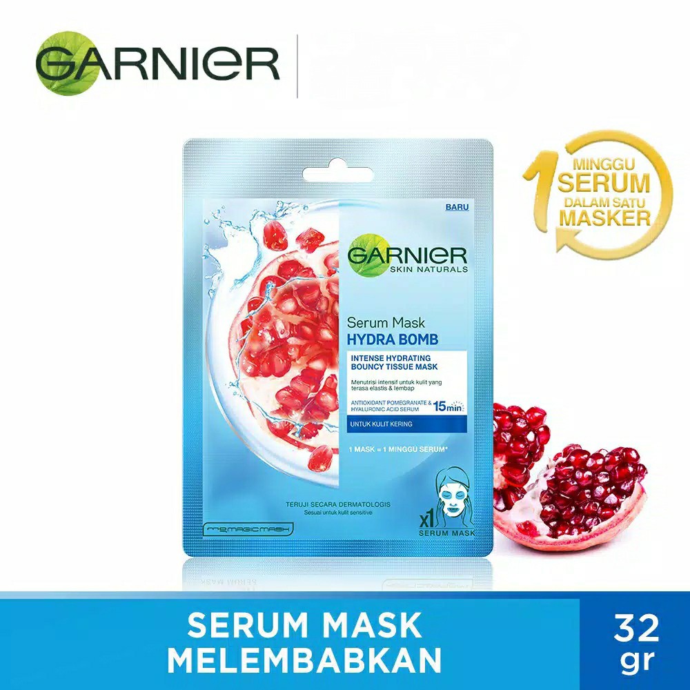 Garnier Serum Mask Hydra Bomb Pomegranate Masker Wajah