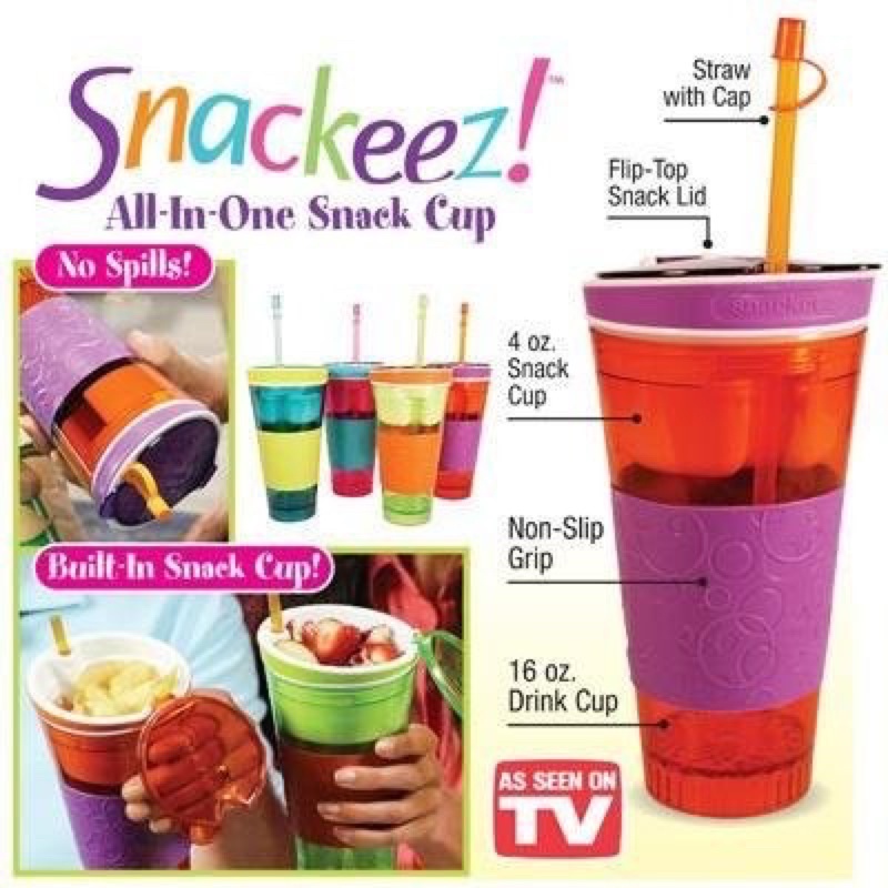 Snackeez 2 in 1 Snack &amp; Drink Cup / Gelas Pop Corn - 0162