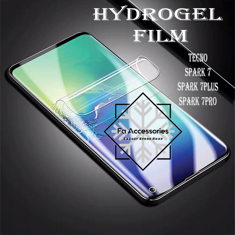 ANTI GORES JELLY HYDROGEL TECNO SPARK 7 7NFC NFC 7PLUS 7PRO 8 8A 8PRO 9T 10 10C 10PRO CAMON 19 19PRO PLUS 20 20PRO PRO PREMIER 5G FULL SCREEN GUARD PROTECTOR SHOCK 5G