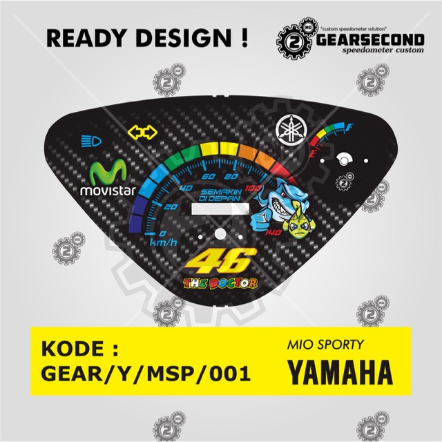 Papan panel speedometer spidometer custom yamaha mio sporty