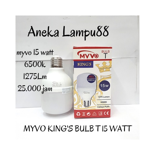 Lampu led 15 Watt MYVO KING - bohlam myvo king's 15 watt putih - lampu 15watt