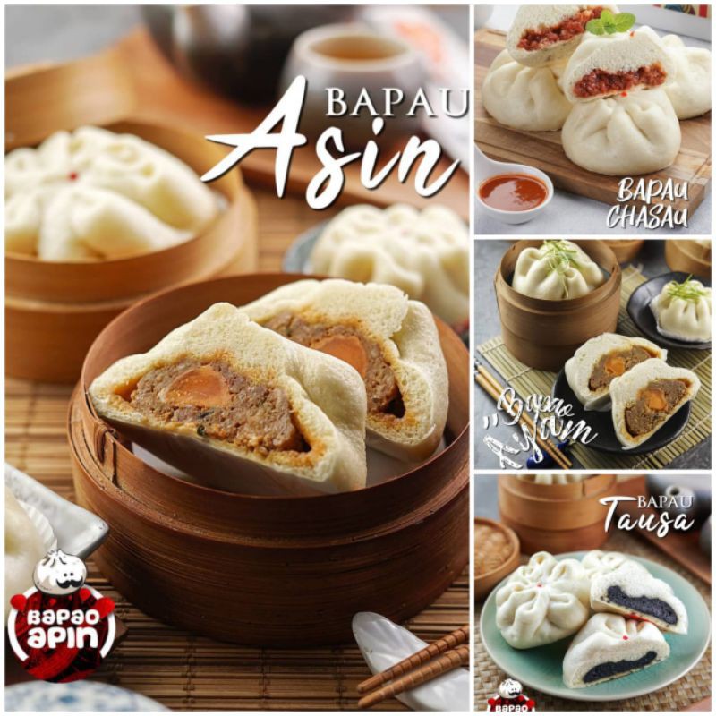 

Bakpau Apin bapau bapao bakpao Kalipah Apo Bandung B2 chasio ayam tausa (kirim dr Tangerang Jakarta)