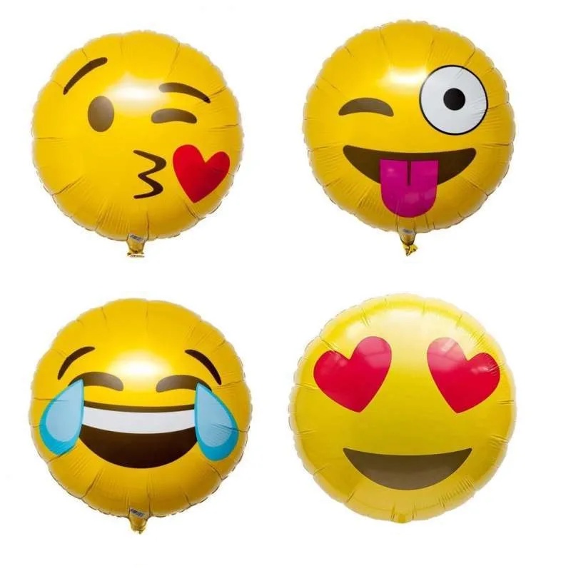 Balon Foil Set Emoji / Balon Foil Set Emoticon / Balon Bentuk Karakter Wajah / Balon Emoticon / Balon Emoji / Balon Set Smiley