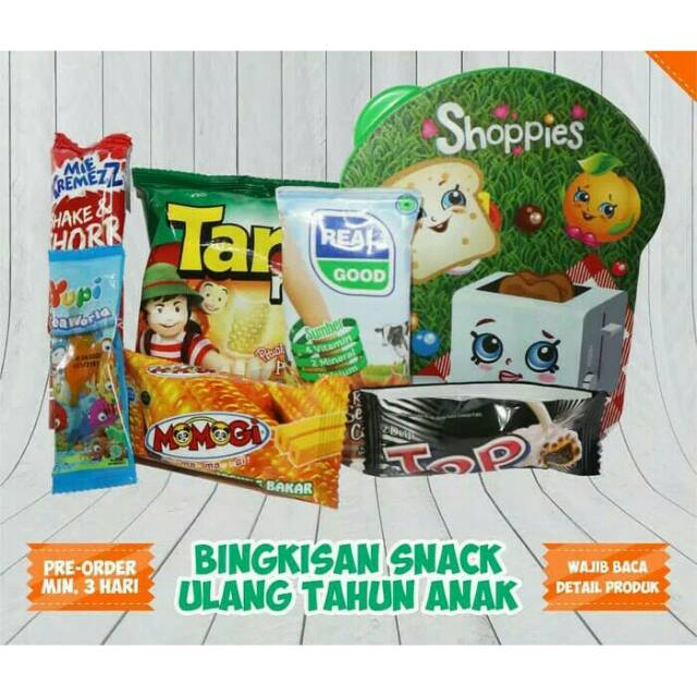 Paket Bingkisan Ulang Tahun  Anak Snack  murah dan enak 