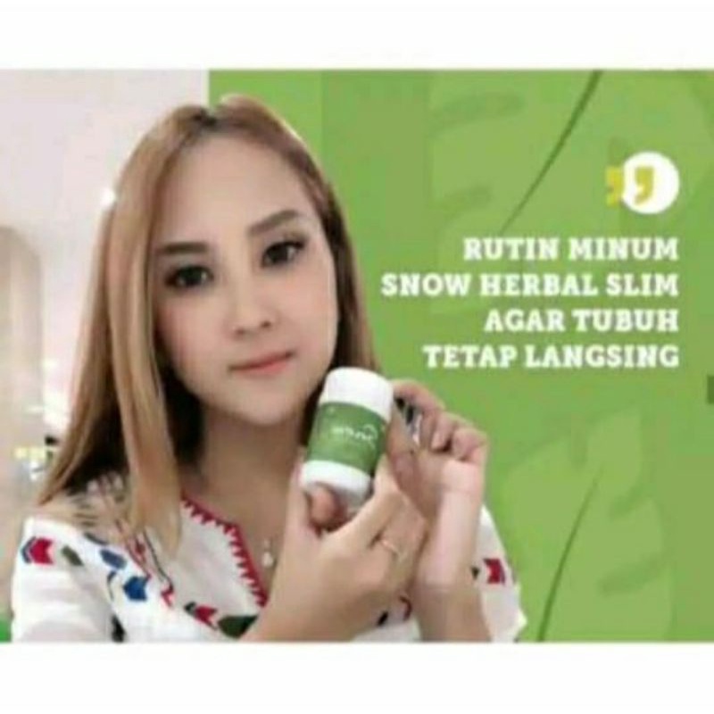 Snow Herbal Slim BPOM Asli Obat Pelangsing Penurun Berat Badan Diet & Detox Alami SHS Original