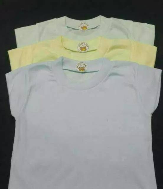 Kaos oblong anak bayi tipis pendek polos warna little bear bentata halus adem BACA DESKRIPSI LENGKAP-2
